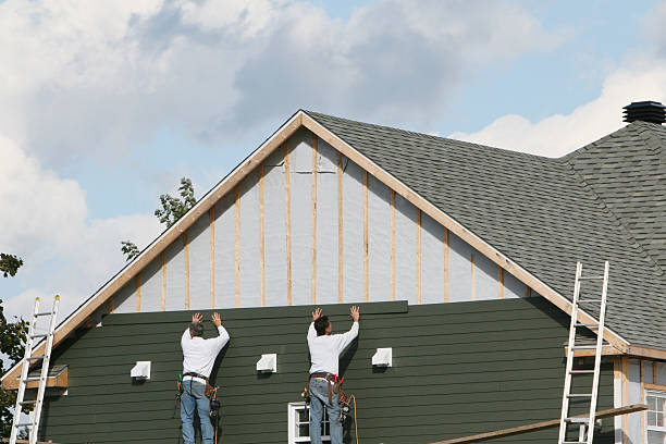 Professional Wood Siding technician working in Hinckley, IL